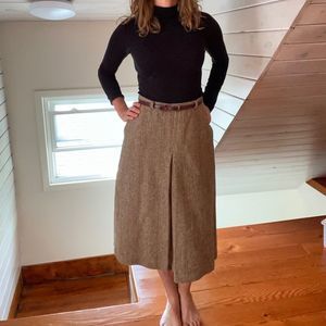 Vintage Tweed Wool Skirt